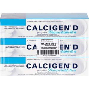 CALCIGEN D 600 mg/400 I.E. Brausetabletten Produktbild