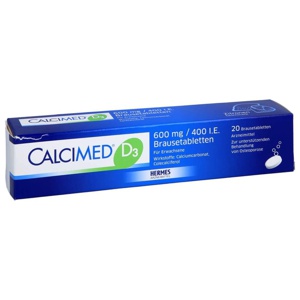 CALCIMED D3 600 mg/400 I.E. Brausetabletten Produktbild