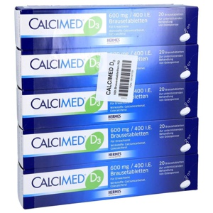 CALCIMED D3 600 mg/400 I.E. Brausetabletten Produktbild