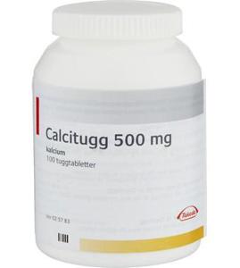 Calcitugg tuggtablett 500 mg 100 st produkt bild