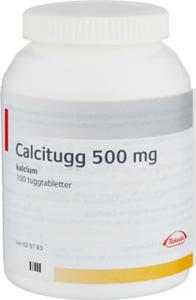 Calcitugg tuggtablett 500 mg 100 st produkt bild