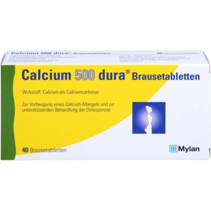 CALCIUM-500-dura-Brausetabletten Produktbild