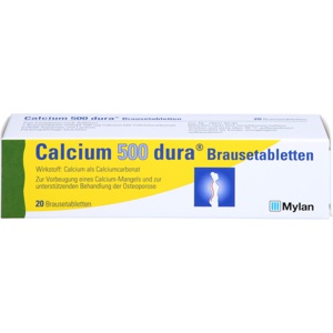 CALCIUM-500-dura-Brausetabletten Produktbild