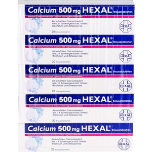 CALCIUM 500 HEXAL Brausetabletten Produktbild