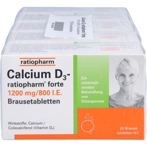 CALCIUM D3-ratiopharm forte Brausetabletten Produktbild