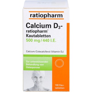 CALCIUM-D3-ratiopharm-Kautabletten Produktbild