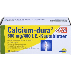 CALCIUM-DURA-Vit-D3-600-mg-400-I-E-Kautabletten Produktbild