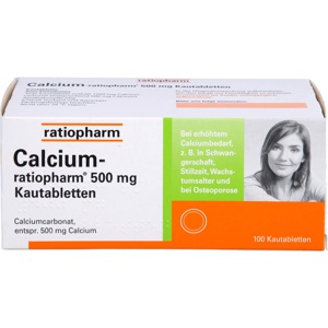 CALCIUM-RATIOPHARM-500-mg-Kautabletten Produktbild