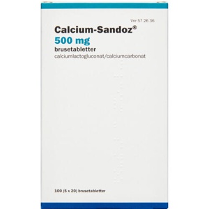 Calcium sandoz brtb500mg(pa produktbillede