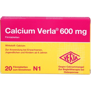 CALCIUM VERLA 600 mg Filmtabletten Produktbild