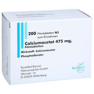 CALCIUMACETAT 475 mg Filmtabletten Produktbild