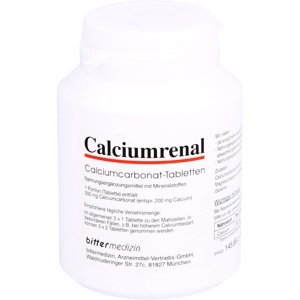 CALCIUMCARBONAT CALCIUMRENAL Tabletten Produktbild