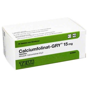 Calciumfolinat Gry 15 Tabletten, 90 St Tabletten Produktbild