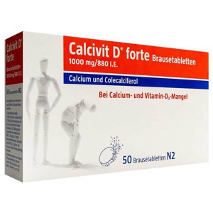 Calcivit D forte Brausetabletten, 50 St Brausetabletten Produktbild