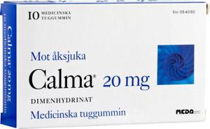 Calma, medicinskt tuggummi 20 mg 10 st produkt bild