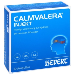 CALMVALERA INJEKT HEVERT - Bei nervöser Unruhe und Schlafstörungen 10X2 ml Ampullen Produktbild