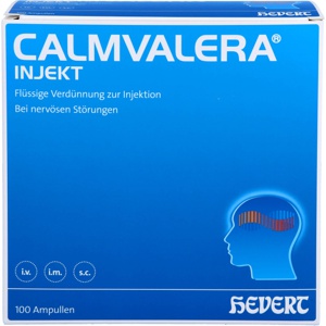 CALMVALERA INJEKT HEVERT - Bei nervöser Unruhe und Schlafstörungen 100X2 ml Ampullen Produktbild