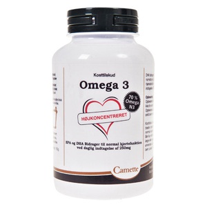 Camette Omega 3, højkoncentreret - 120 kapsler produktbillede