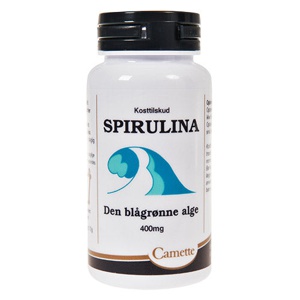 Spirulina Den blågrønne alge - 180 tabletter produktbillede