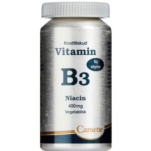 Camette B3 Vitamin Niacin 400mg   90 tabletter produktbillede