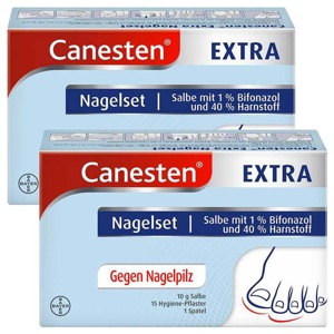 Canesten EXTRA Nagelset zur Behandlung von Nagelpilz, 2x1 St Salbe Produktbild