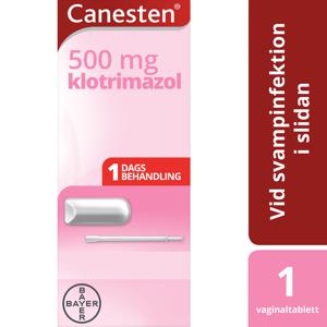Canesten, vaginaltablett 500 mg 1 st produkt bild