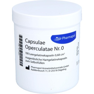 CAPSULAE Operculatae Kapseln Nr.0 0,68 Produktbild