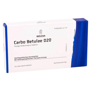 CARBO BETULAE D 20 Ampullen Produktbild