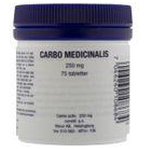 Carbo medicinalis, tablett 250 mg 75 st produkt bild