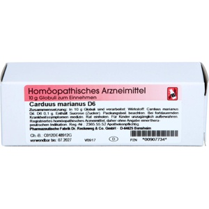CARDUUS MARIANUS D 6 Globuli Produktbild