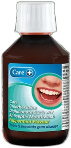 Care Chlorhexidine Antiseptic Mouthwash Peppermint 300ml product image