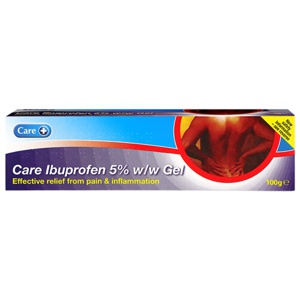 Care+ Ibuprofen Gel 5% w/w 100g product image