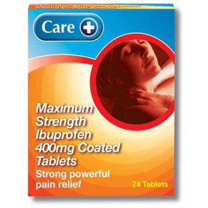 Care+ Ibuprofen Tablets BP 400mg 24s product image