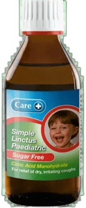 Care Simple Paediatric Linctus Sugar Free 200ml product image