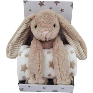 Carlo Baby Fleecefilt Beige Stjärna & Gosekanin Beige produkt bild