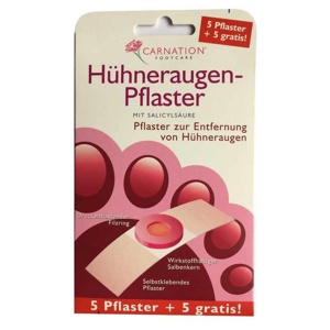 CARNATION Hühneraugen-Pflaster 5+5 gratis 10 St Pflaster Produktbild