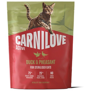 Carnilove Active Cat Dry Duck & Pheasant for Sterilised Adult All Breeds - 400 g produkt bild