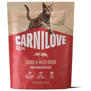 Carnilove Active Cat Dry Lamb & Wild boar for Sterilised Adult All Breeds - 400 g produkt bild