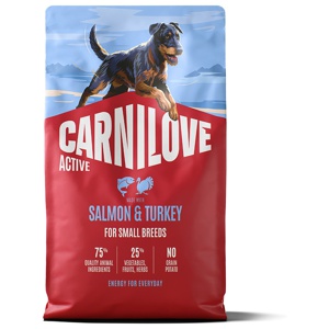 Carnilove Active Dog Adult Small Breed Salmon & Turkey torrfoder för hund 4 kg produkt bild