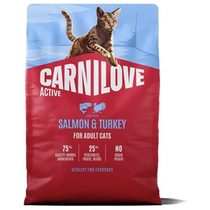 Carnilove Cat Adult Active Salmon & Turkey Torrfoder till Katt produkt bild