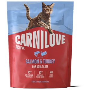Carnilove Cat Adult Active Salmon & Turkey Torrfoder till Katt produkt bild
