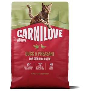 Carnilove Cat Adult Sterilised Active Duck & Pheasant Torrfoder till Katt produkt bild