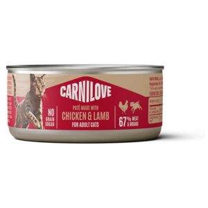 Carnilove Cat Can Paté Chicken & Lamb 100 g produkt bild