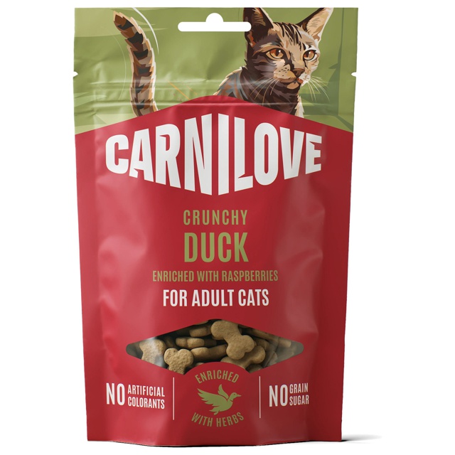 Carnilove Cat Crunchy Snack Duck Enriched with Raspberries 50 g