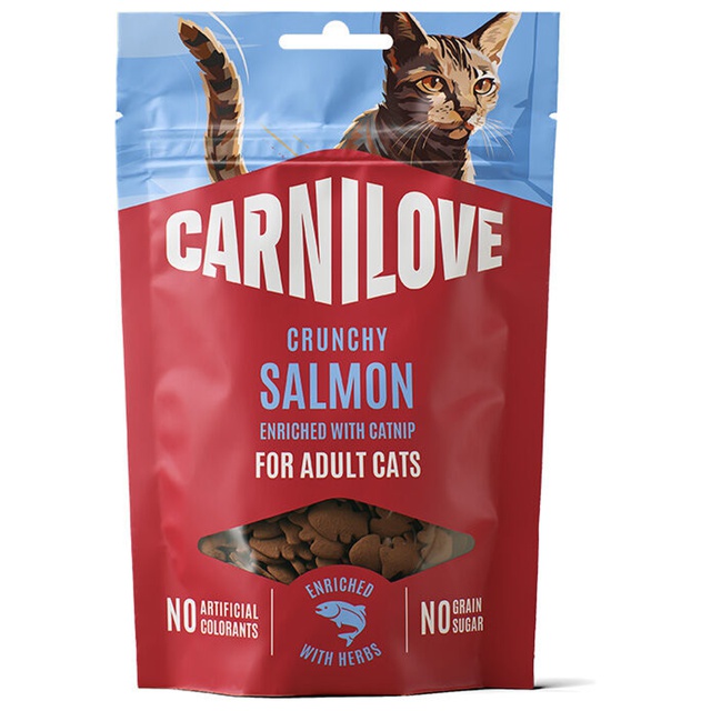 Carnilove Cat Crunchy Snack Salmon with Catnip Kattgodis 50 g