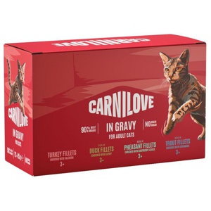 Carnilove cat POUCH gravy rich multipack produktbilde