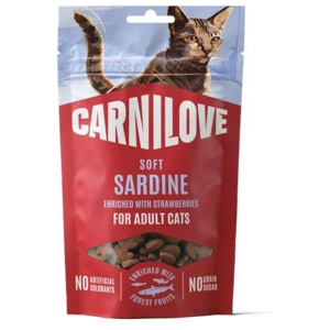 Carnilove Cat SOFT Snack Sardine enriched with Strawberry 50 g produktbilde