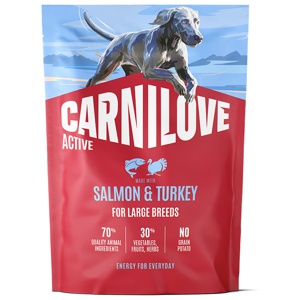 Carnilove Dog Adult Active Large Breed Salmon & Turkey Torrfoder till Hund produkt bild