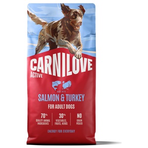 Carnilove Dog Adult Active Salmon & Turkey Torrfoder till Hund produkt bild