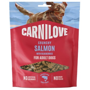 Carnilove Dog CRUNCHY Snack Salmon with Blueberries 200 g produktbilde